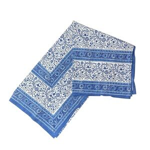 Homestead Rajasthan Block Print Rectangle Cotton Tablecloth 60” x 90”